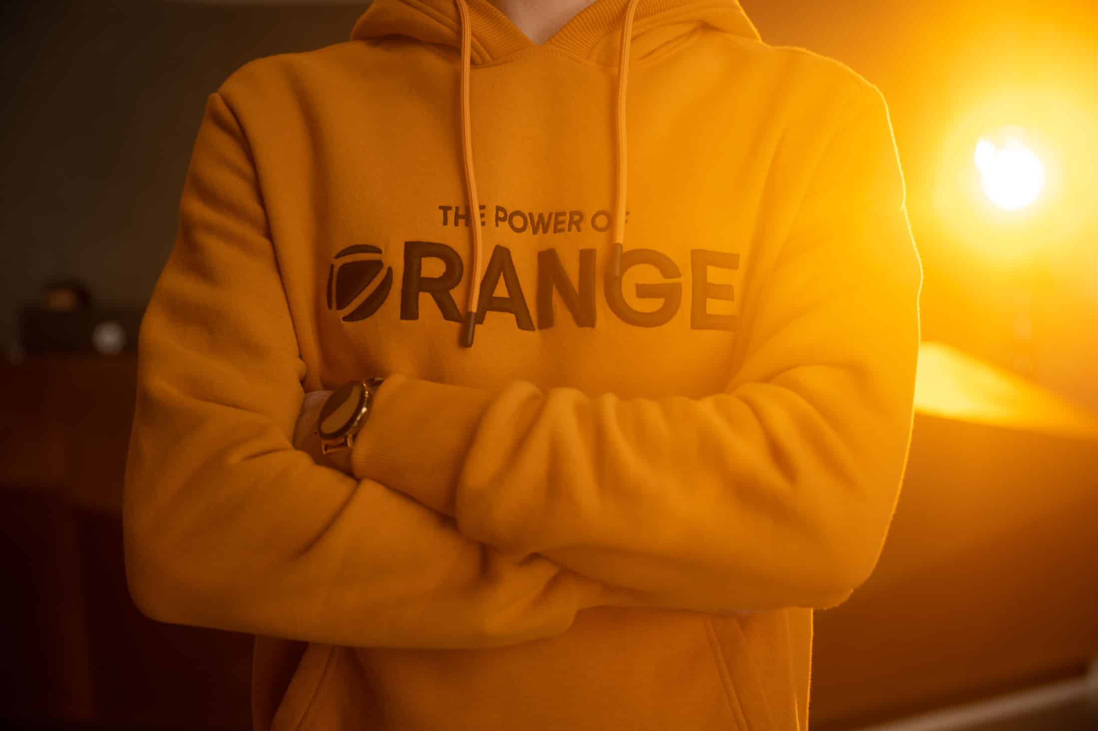 Orange Hoodie